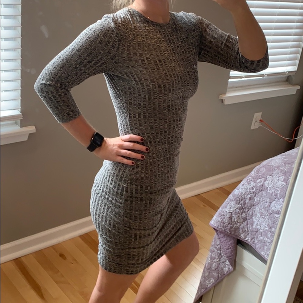 Charlotte Russe gray ruched dress - Picture 1 of 5